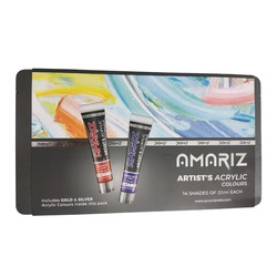 DOMS AMARIZ Artist's Acrylic Colours 14 Shades of 20ml each